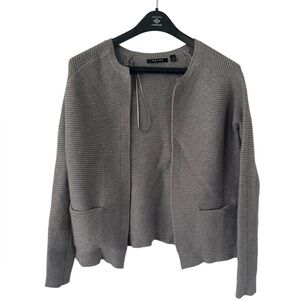 Gray Cardigan With Pockets